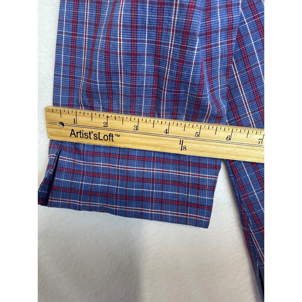 De Rotchild Button Down Shirt Dress Plaid 3/4 Sleeve‎ Pockets Womens 18W - Picture 10 of 10